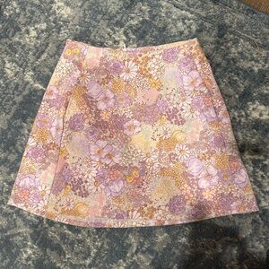 Altar'd State Women's Floral Mini Skirt